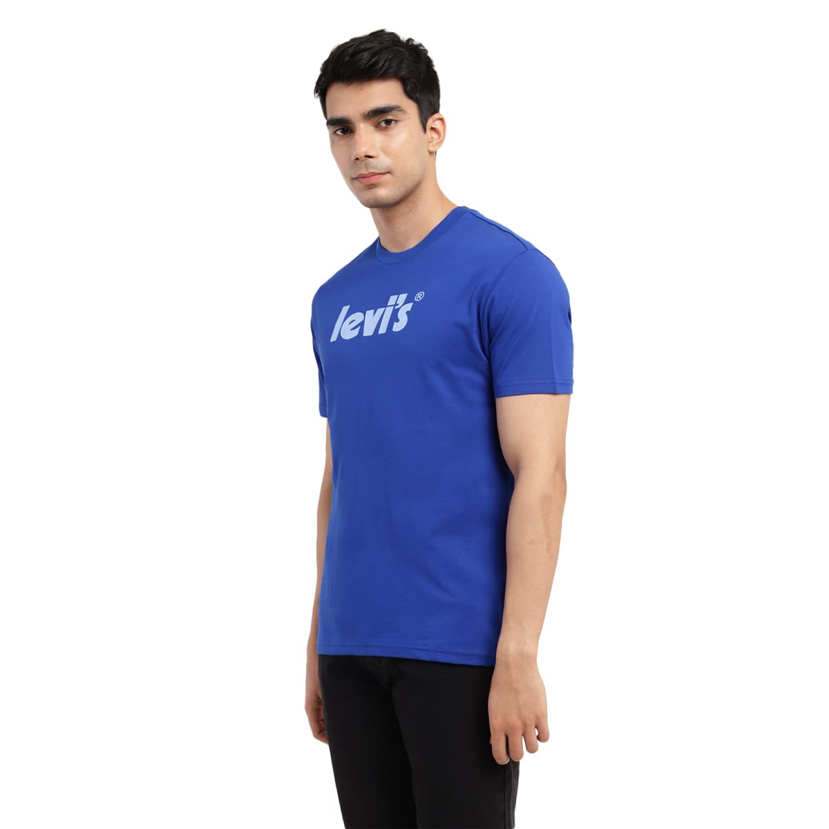 Levi's Men's Regular T-Shirt (16960-0647_Surf Blue S)