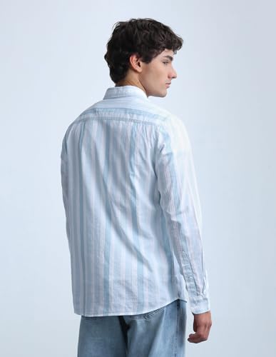 Vertical Striped Slim Fit Shirt