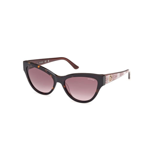 GUESS 100% UV protecetd | Gradient | Large | Full Rim | Cat Eye | Frame: Brown | Lens: Brown