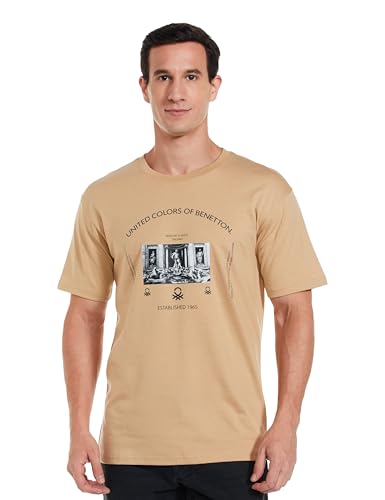 United Colors of Benetton Men's Regular Fit T-Shirt (25P3P99J4017IMM1_MM1