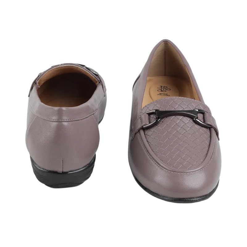 tresmode MOR Grey Women's Casual Loafers in Size 7 UK / 40 EU