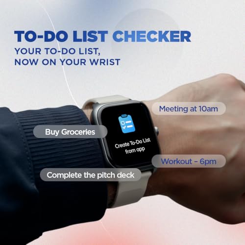 Fastrack Vox Plus 1.85” Smart Watch for Men & Women with Ultra VU Display,to-do List,BT Calling, Offline Voice Commands, 24/7 Health Suite (SPO₂, HRM, Sleep), IP68, Games & Multiple Watch Faces