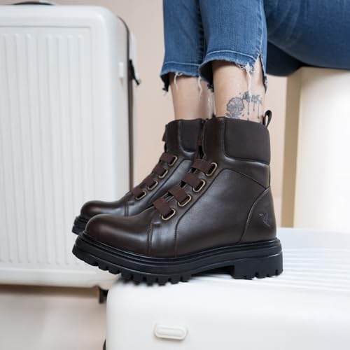 YOHO Slays Model 002 Boots for women | Trendy Boots | durable outsoles |cushioned insoles | Stylish Casual Shoes|Comfortable Fit | Chocolate Brown - UK 7
