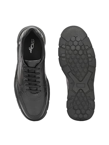 Delize Womens Black Derby Sneakers 90342-6
