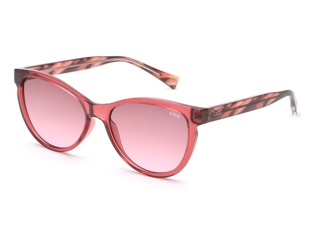 IDEE 100% UV protected sunglasses for Women | Size- Medium | Shape- Cat Eye | Model- IDS2646C3SG (Pink)