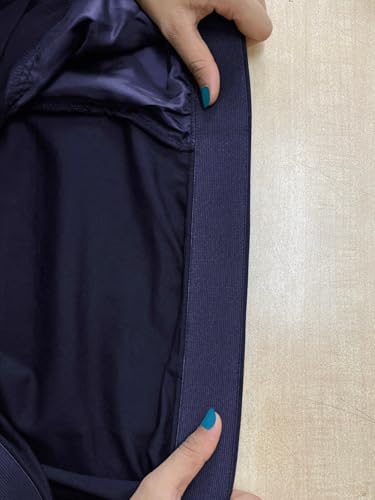 wild U Women Plus Size Trouser | Formal Office Wear | High Waist | Waist Elastic | Western | Stretchable (Blue - Waist 38"- 3XL)