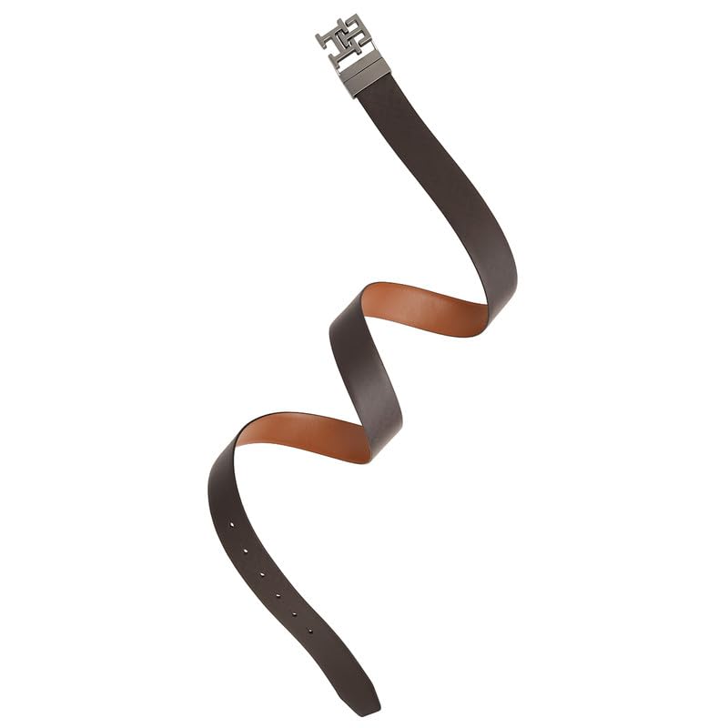 Tommy Hilfiger Men Dunmore Reversible Belt - Brown+Tan, XL 1.10M