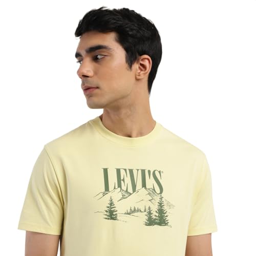 Levi's Men's Regular Fit T-Shirt (16960-1173_Yellow