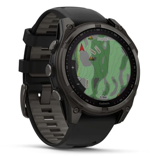 Garmin Fenix 8 47mm,AMOLED,Saph,CrbnGryTi/Blk,Blk/PebbleGryBnd