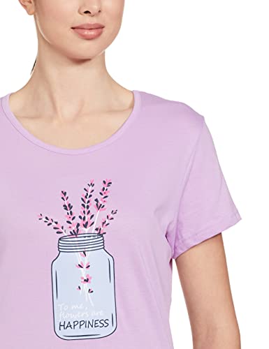 Max Women Cotton Nightwear Set,Lavender,S, Small