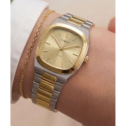 TIMEX Square 30mm Champagne Dial Analog Women Watch - TW6A00800IK