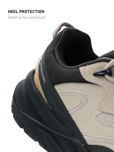 XTEP Energetex Outdoor Casual Shoe for Men Everyday Comfort Walking Hiking Shoes Black