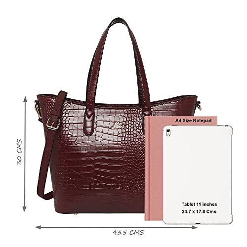 Lavie Hailey Womens Large Tote Handbag (Red)