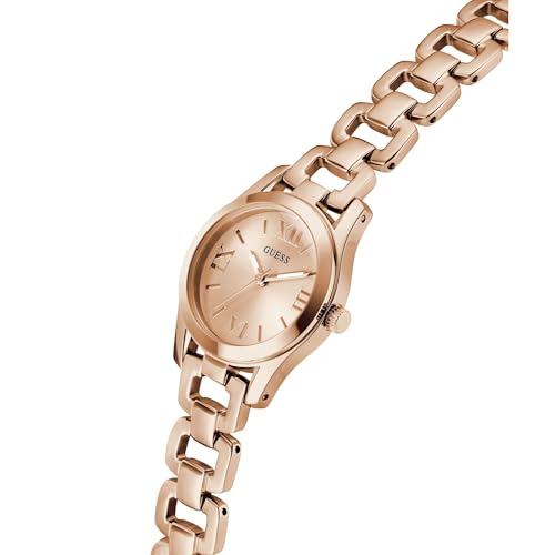 GUESS Rose Gold Round Dial Analog Women's Watch - GW0927L4