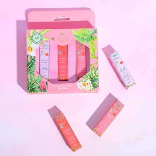 Whimsy Beauty Mini Lipsticks Combo Set for Girls | Hydrating Roll On Lipsticks with Lightweight Comfortable Wear | Ideal Birthday Gift Set | 3 pcs | 4 to 16 Years | Organic, Natural, Chemical Free
