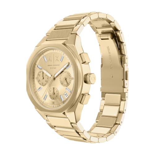 Armani Exchange Gold Quartz Stainless Steel Watch AX6034