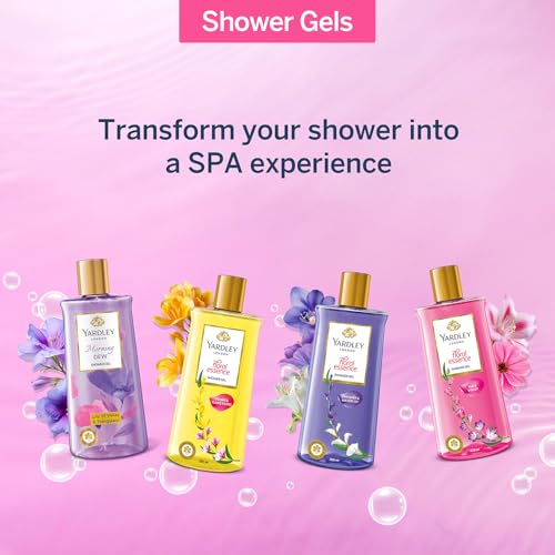 Yardley London| Shower Gel| Floral Essence| with Natural Oils of Iris & Violet| No Parabens| No Silicones | 250ml