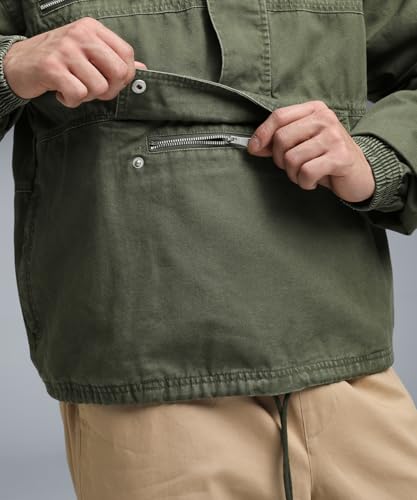 Puma | x REPRESENT Men's Half-Zip Rain Jacket | Night Pine | M