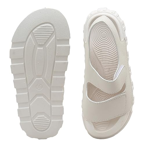 Hopscotch Girls PU Solid Floaters in White Color,UK:12.5 (FAQ-4403396)
