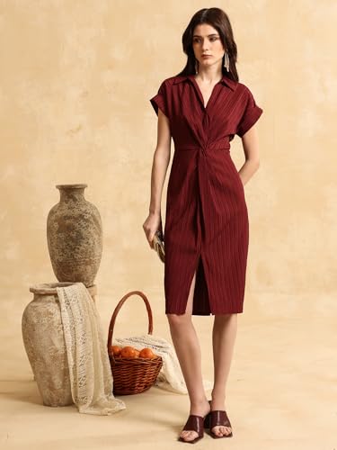 Kazo Ramona Midi Dress for Women Red