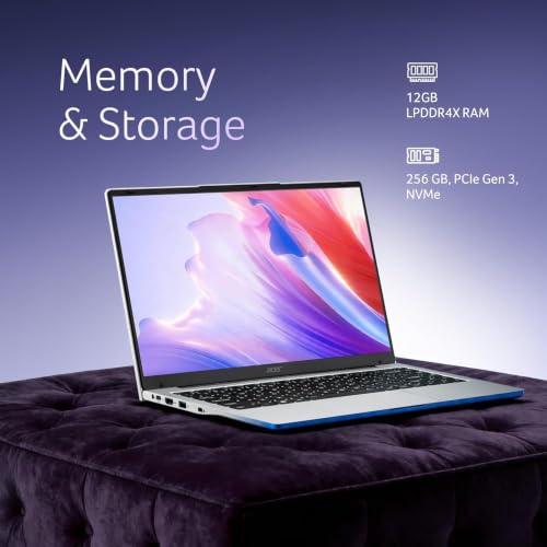 Acer Aspire (2026), Intel Celeron Dual Core N4500 - (12 GB/256 GB SSD/Intel UHD Graphics/Windows 11 Home) Thin and Light Laptop/14.0" HD/Pure Silver/1.3Kg/MS Office 2024