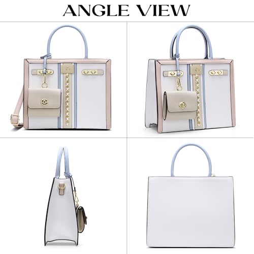 LAVIE PARIS Women's Louvre Chain Satchel Bag | Satchel Handbag for Work | Ladies Purse | Stylish Shoulder Bag | Gift for Women