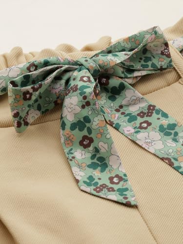 Allen Solly Girls Beige Solid Trousers