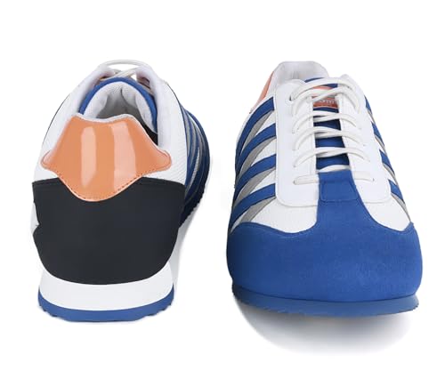 LOUIS STITCH Men’s Brazillian Blue Casual Sneaker | Elastic auto Adjustable Laces Sneakers for Men | Sneakers Shoes | Comfortable and Lightweight | LSPSNK_CSBU | UK-11