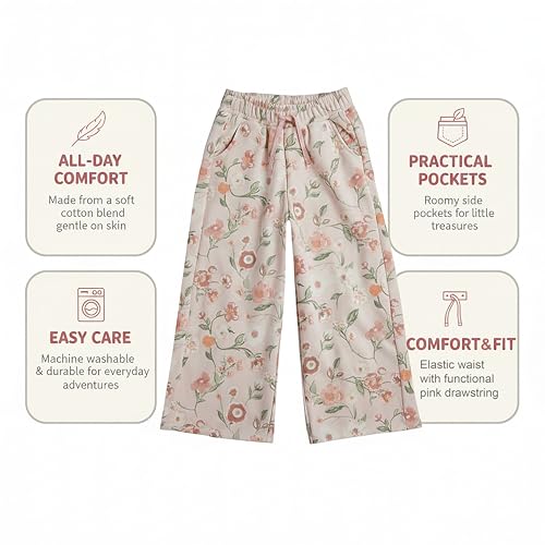 Mothercare Girls Lady Like Printed Joggers - Pink