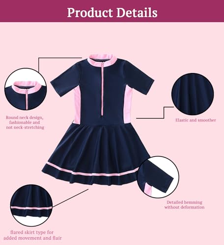SYGA Cute Swimsuits for Little Princess Baby Girls M-Size Perfect for Girls Age 3-4 Years Old (DarkBlue)