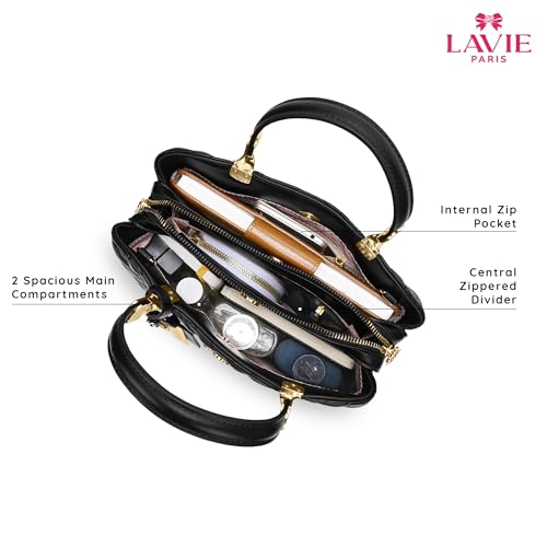 LAVIE PARIS Women's Quincy Satchel Bag | Satchel Handbag for Work | Ladies Purse | Stylish Shoulder Bag | Gift for Women