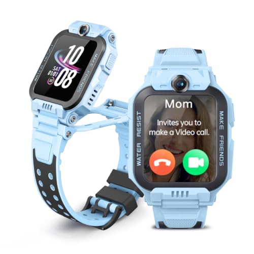 imoo Original Kids Watch Phone Z7 [4G Cellular + GPS + Health], 4G Smartwatch, HD Video & Voice Call, GPS Enabled with 14 Days Historical Track, Kids Emotion Detector, HeartRate, Body Temp., SPO2