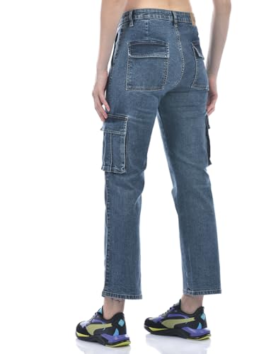 Numero Uno Women's Straight Jeans (GWJNRH44_Mid Blue