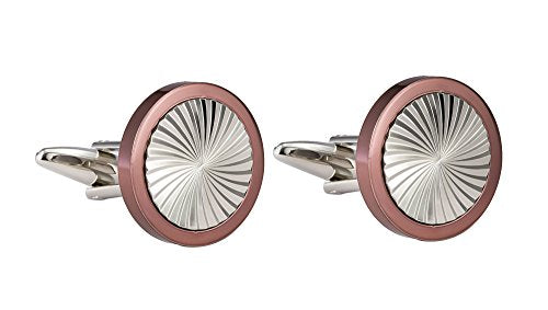 Knighthood Red Metal And Grey Wheel Cufflinks for men