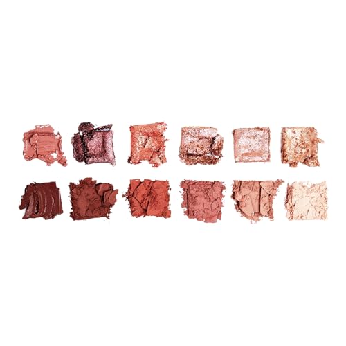 Revolution Beauty, Eyeshadow Palette, 12 Ultra-Pigmented Matte & Shimmer Finishes & Shades, Long-Lasting & Blendable, Vegan & Cruelty-Free (True Icon Bronze)