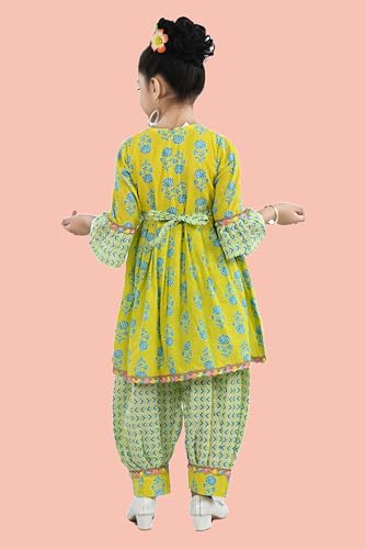 Arshia Fashions Girls Ethnic Wear Salwar Suit Set | Girls Kurti and Dhoti Pant Set