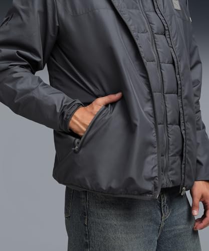 Puma | Wardrobe Essentials Men's 2-In-1 Hooded Jacket | Dusky Gray | XL