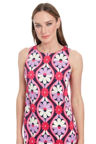 Attire Empire Floral Print Bodycon Pink Mini Dress
