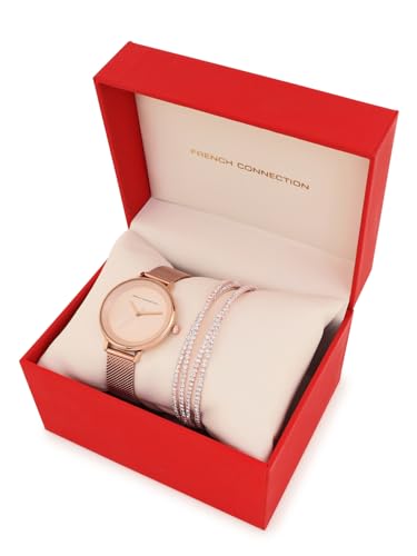 French Connection Analog Rose Gold Dial Women's Watch-FCJR02