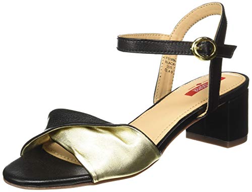 Lee Cooper Women Black Fashion Sandals-4 UK (37 EU) (LF5189A)