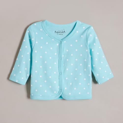 Hopscotch Girls Multi Full Sleeves 3-Pack Pure Cotton Bunny T-shirts For Ages (0-3 Months)