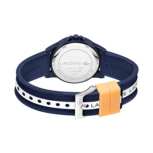 Lacoste Kids' Quartz Watch with Silicone Strap, Blue, 18 (Model: 2020142)
