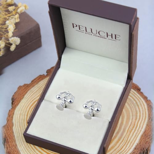 Peluche My Fair Gentleman Silver- Cufflinks for Men