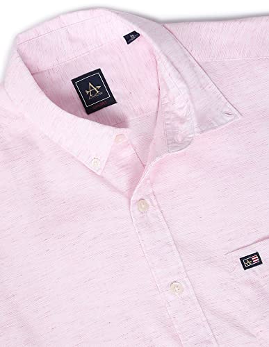 Arrow Men Pink Button Down Collar Manhattan Slim Fit Casual Shirt