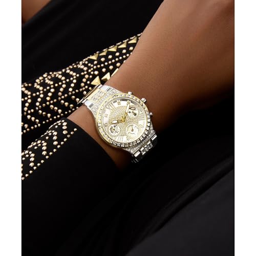 GUESS Moonlight Silver Round Dial Analog Women's Watch - GW0320L7