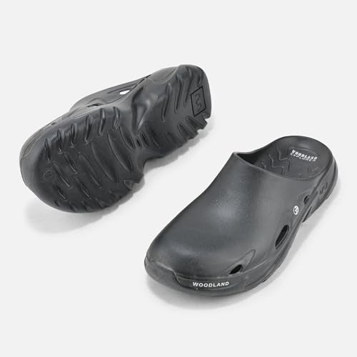 Woodland MEN BLACK SLIPPERS