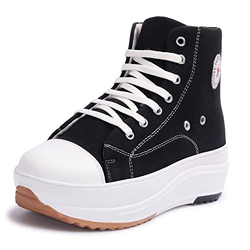 LENSBURY Women's Casual Heel Snow Boot for Winter I Stylish Long Boot I Stylish High Ankle I Trendy & Comfortable Shoes for Girls and Ladies LBCNV4003BL-38