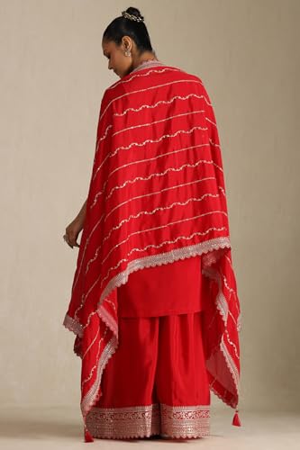 Soch Women's Viscose Blend Salwar Suit Set (EWS5CD22097_Cream