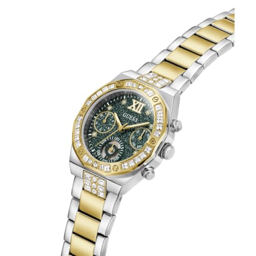 GUESS Round 36mm Green Dial Analog Women Watch - GW1116L3
