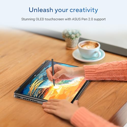 ASUS Vivobook 14 Flip,Intel Core Ultra 5 (Series 2),Intel Arc iGPU,40TOPS,16GB,512GB,FHD+ Touch Screen,14",Windows 11,M365 Basic (1Year)*,Office 2024,Gray,1.57 kg, TP3407SA-QL024WS, Copilot+ AI PC